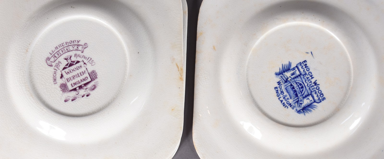 Dezoito pratos de porcelana, sendo 10 quadrados ingleses "Abbeys"e... - foto 5 de 8