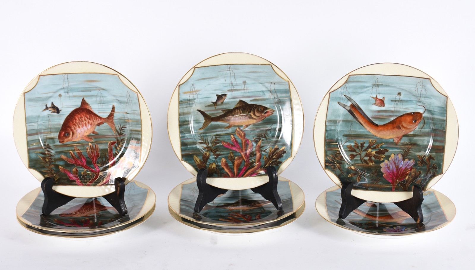 Serviço para peixe de porcelana francesa do atelier DECOR J.P.L... - foto 3 de 5