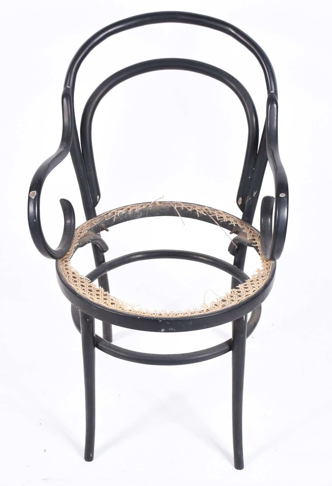 Estrutura de cadeira Thonet da Gerdau, madeira pintada de preto, anos... - foto 3 de 5
