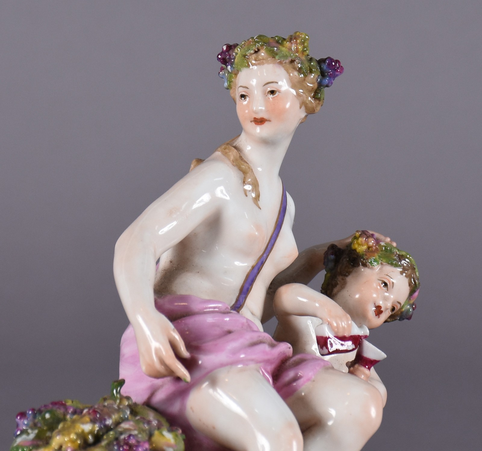 Raro grupo escultórico de porcelana policromada de Berlin, século... - foto 2 de 6