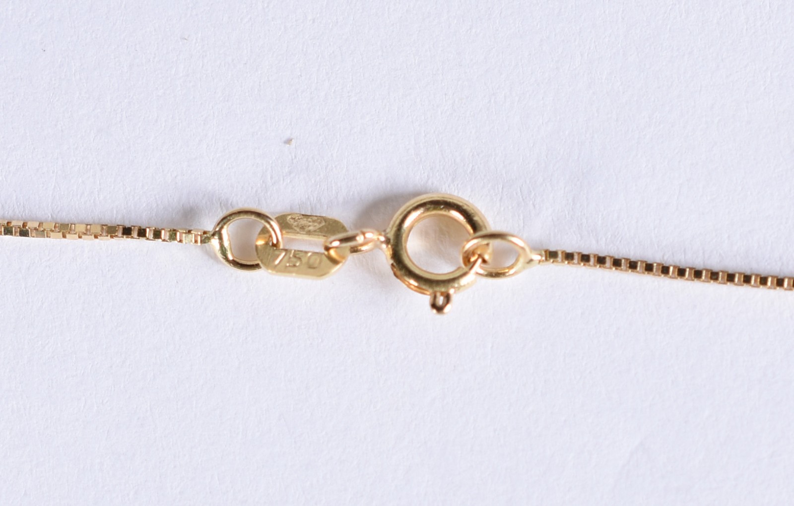 Colar de ouro 18 k, contraste 750 e pingente feitio coração com... - foto 5 de 5