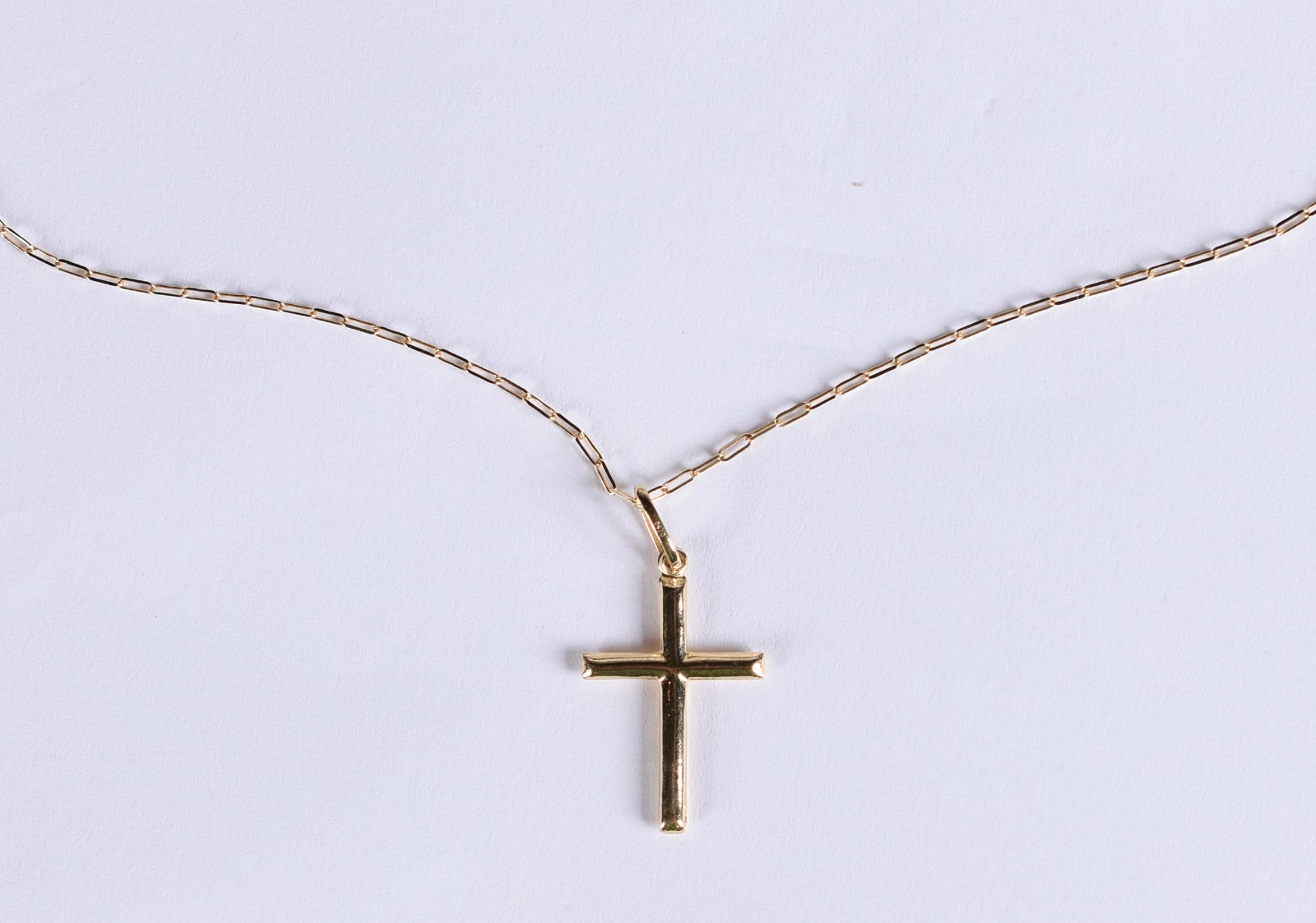 Colar de ouro 18 k, contraste 750 com crucifixo (Por motivos de... - foto 2 de 5