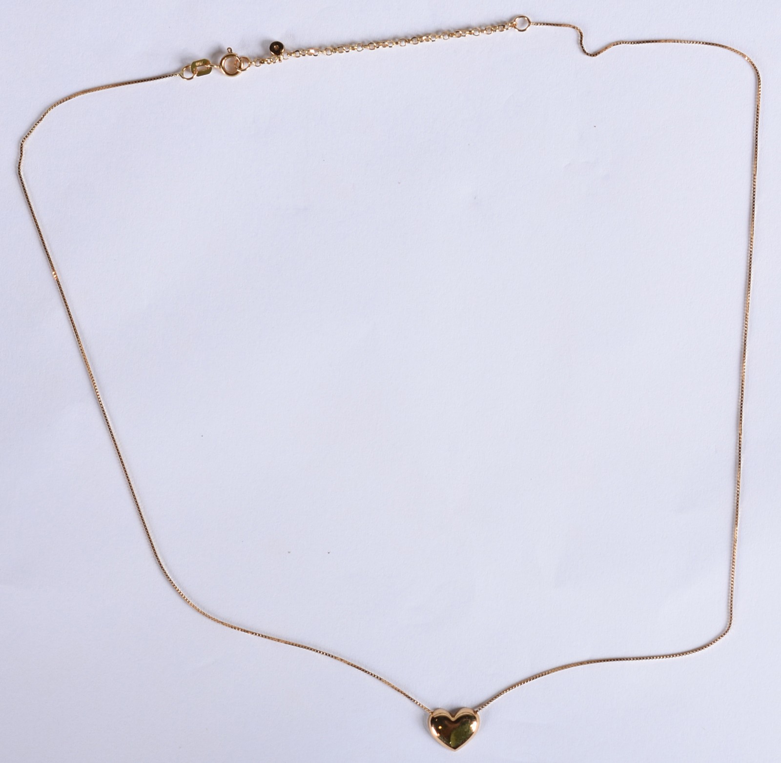 Colar de ouro 18k contraste 750 e pingente feitio coração (Por... - foto 2 de 5