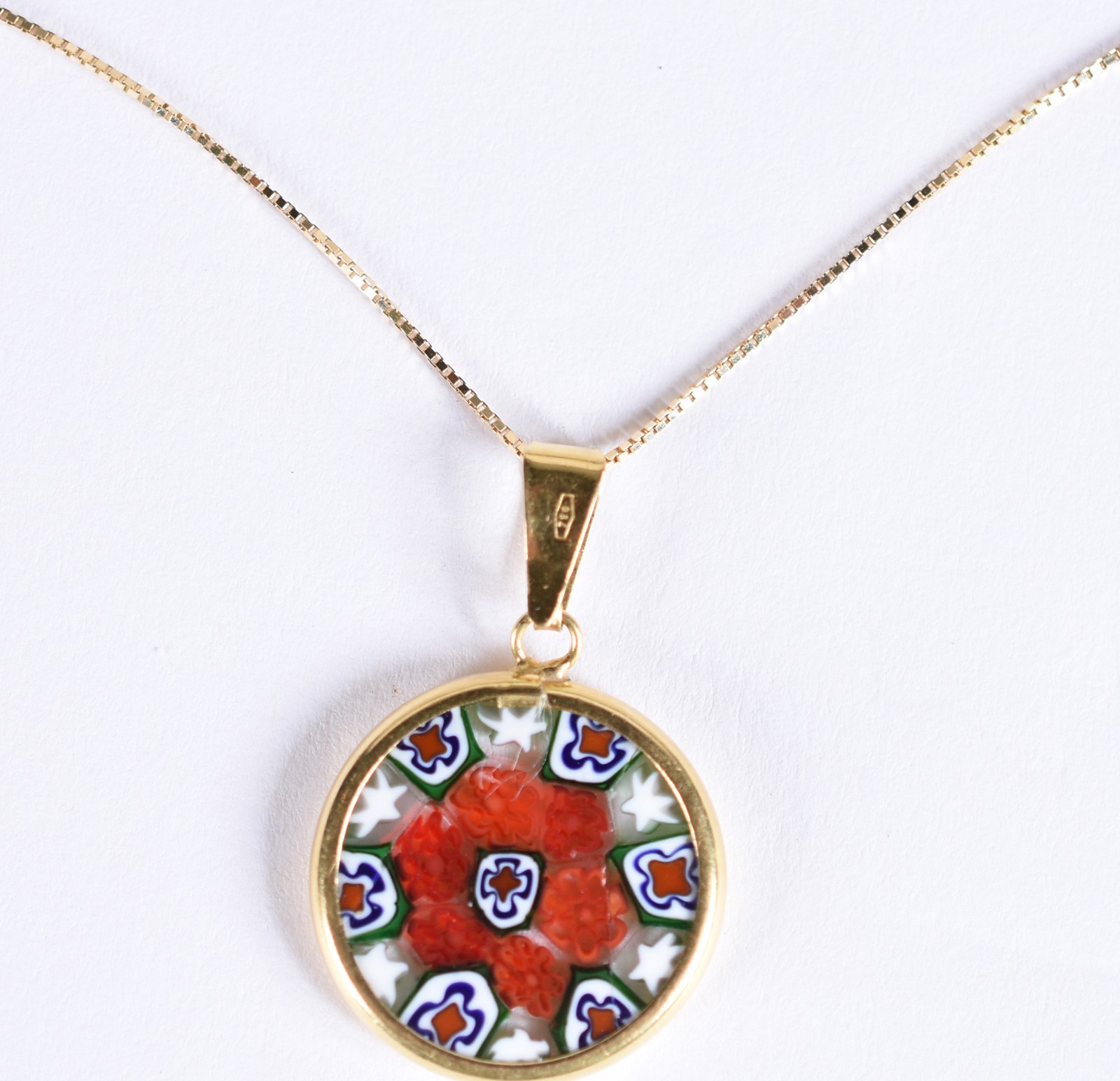 Colar de ouro 18k contraste 750 com pingente feitio mandala (Por... - foto 2 de 6