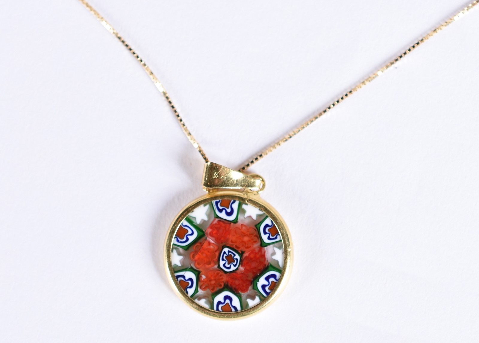 Colar de ouro 18k contraste 750 com pingente feitio mandala (Por... - foto 3 de 6