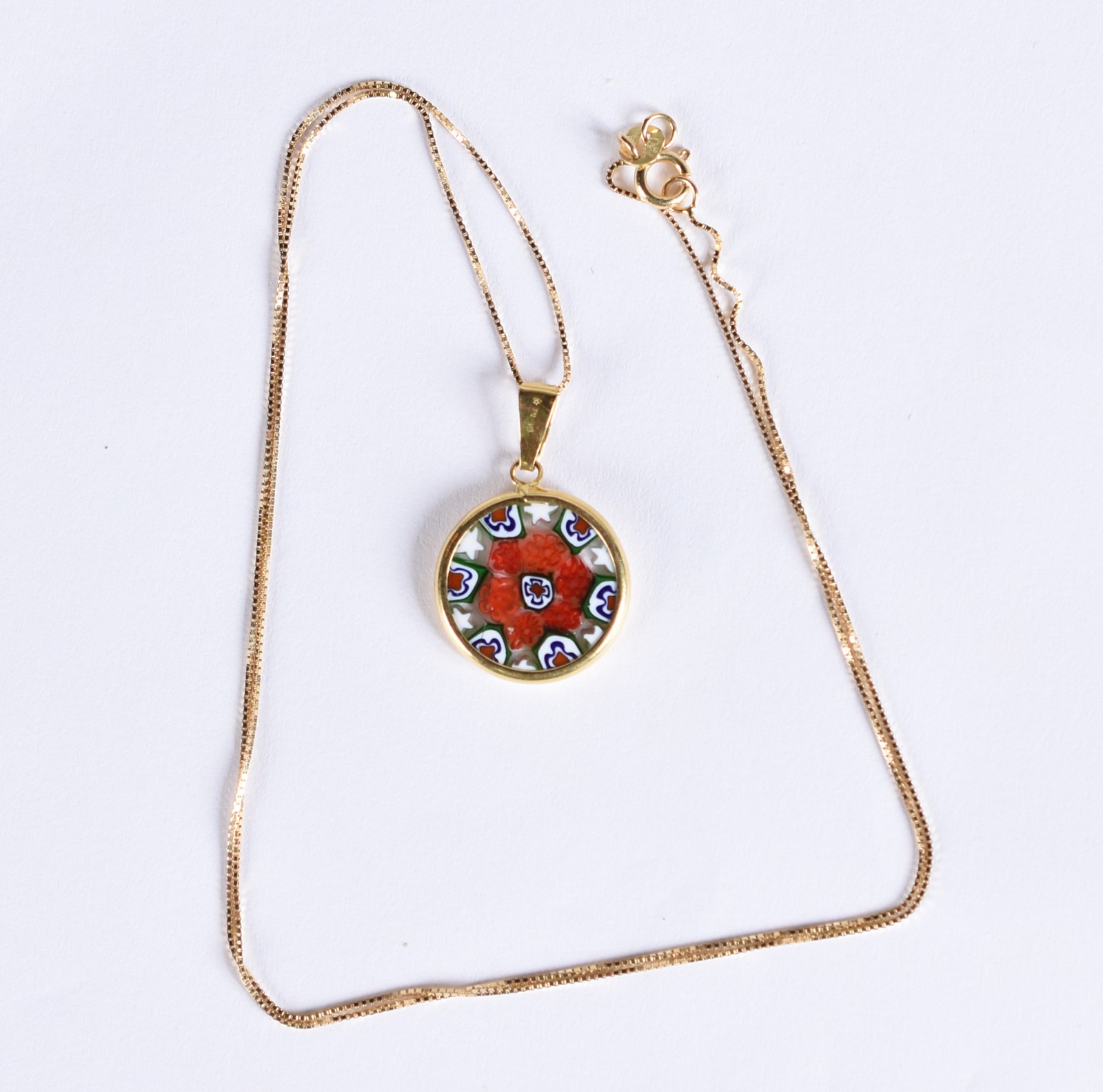 Colar de ouro 18k contraste 750 com pingente feitio mandala (Por... - foto 4 de 6