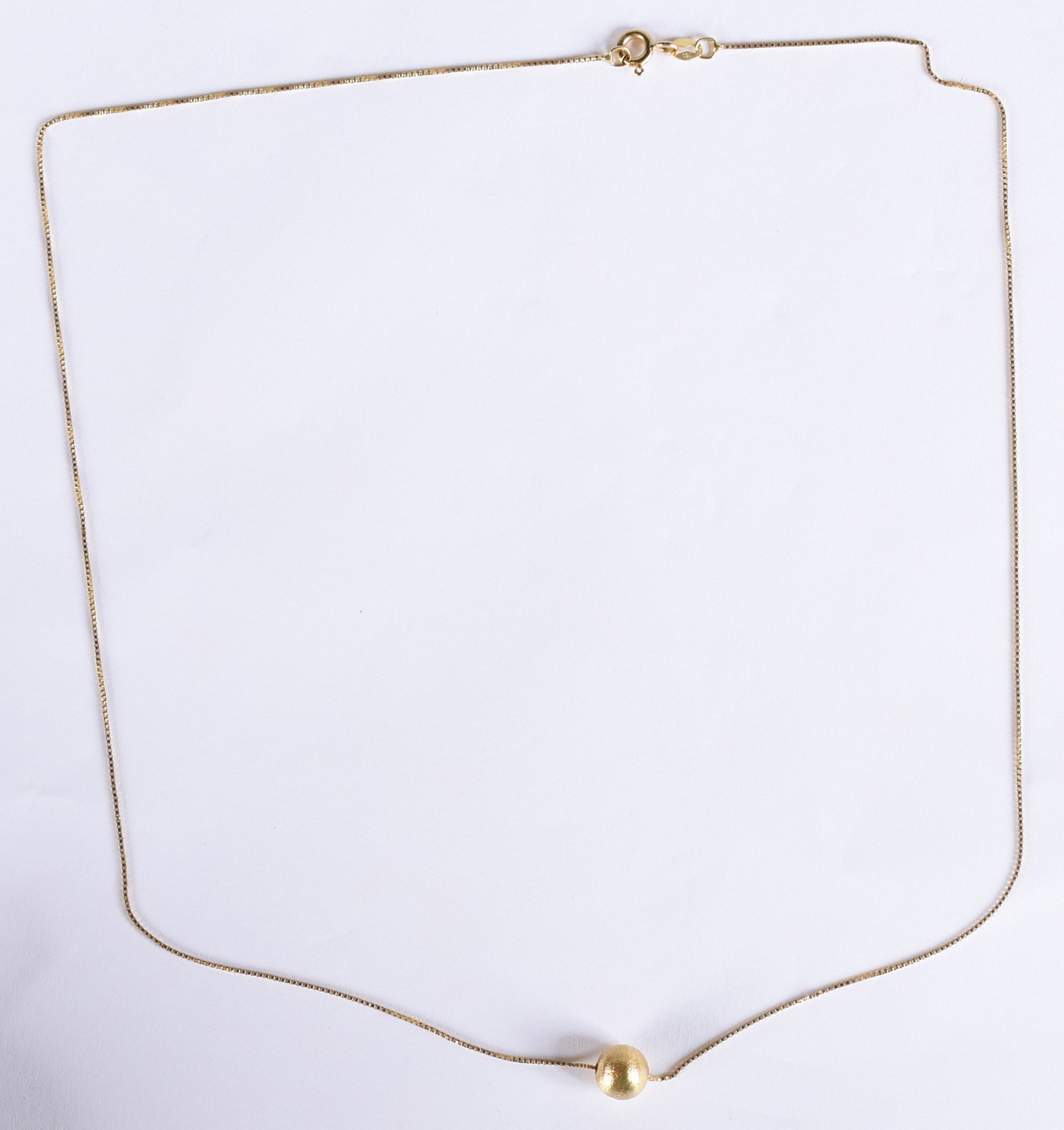 Colar de ouro 18k, contraste 750 e pingente (Por motivos de segurança... - foto 2 de 4