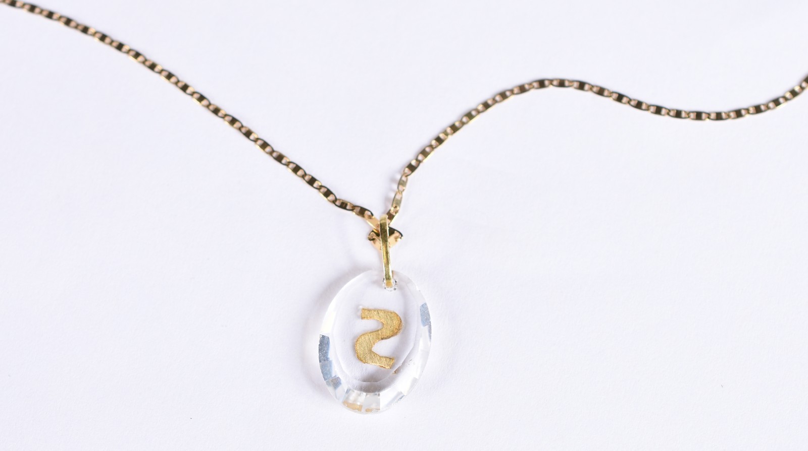 Colar de ouro 18k, contraste 750 com pingente com a inicial "S" (Por... - foto 3 de 5