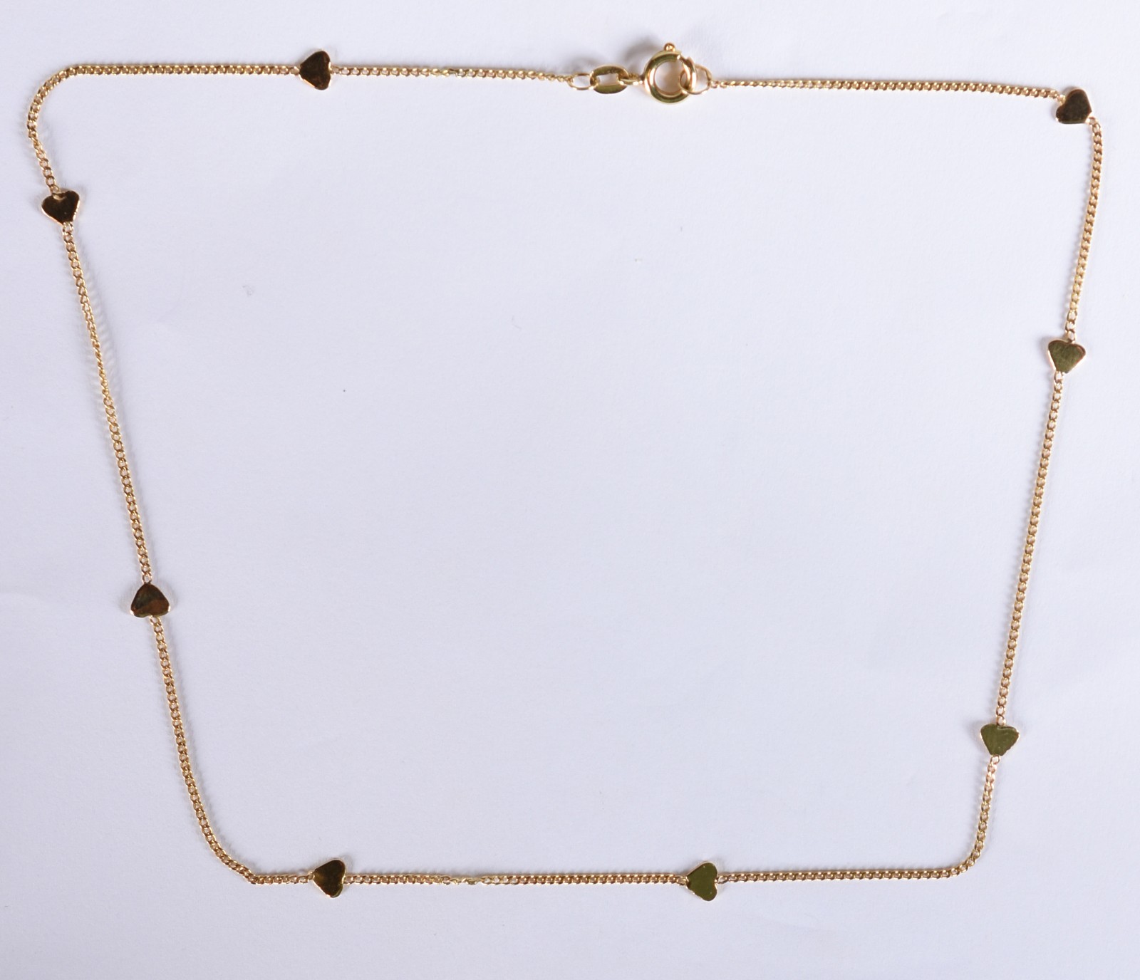 Colar de ouro 18k com corações (Por motivos de segurança a peça não... - foto 2 de 4