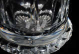 Vaso de cristal lapidado.(base lascada) - Vaso de cristal lapidado.(base lascada)