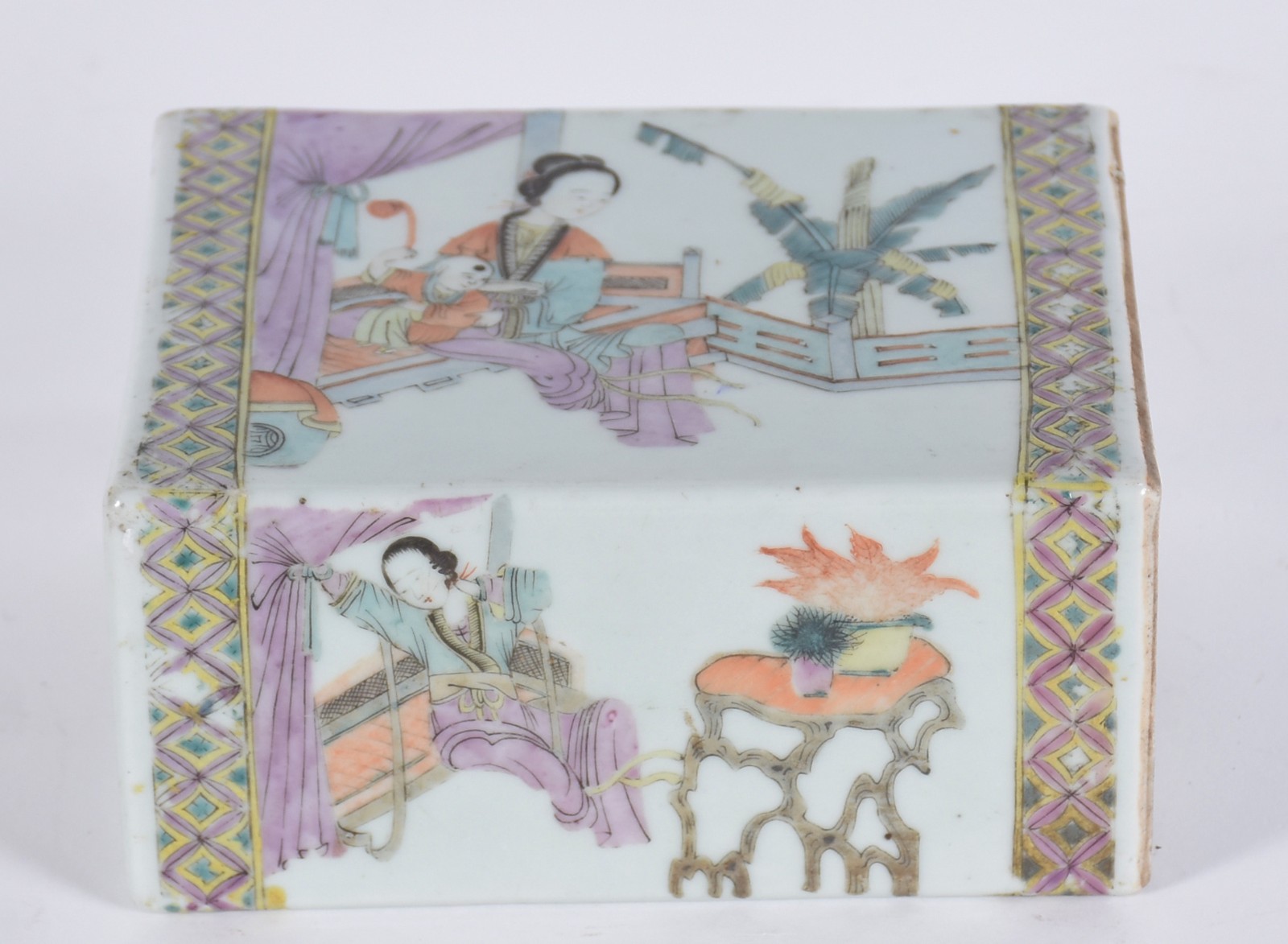 Antigo repouso de nunca (travesseiro) de porcelana chinesa com... - foto 4 de 5