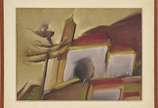 Carlos Bracher (1940), Igreja de São José - Our... - Óleo sobre tela. Datado 1976.