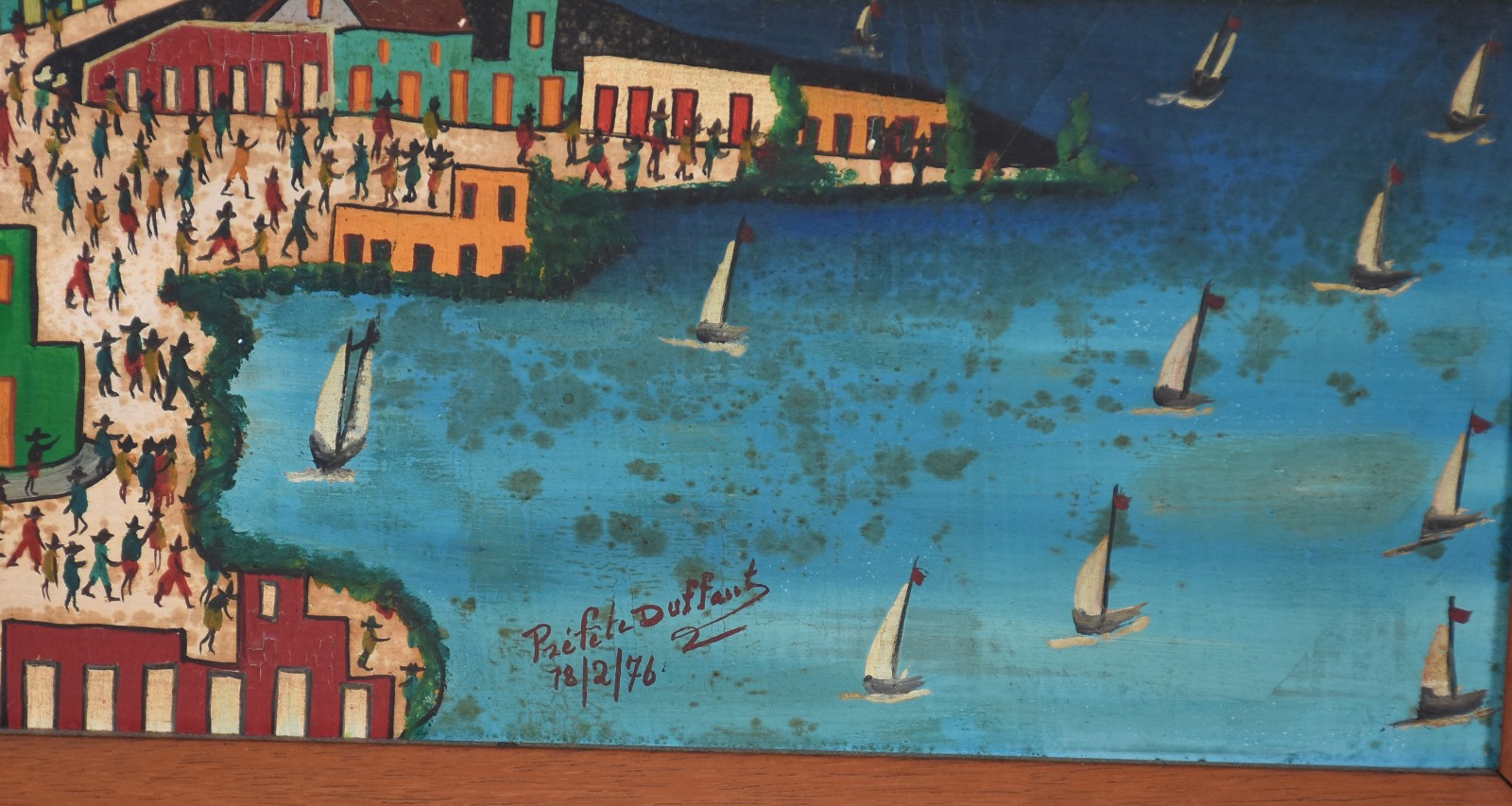 Préfète Duffaut (1923-2012), Cidade com praia, barcos e figuras - foto 3 de 5