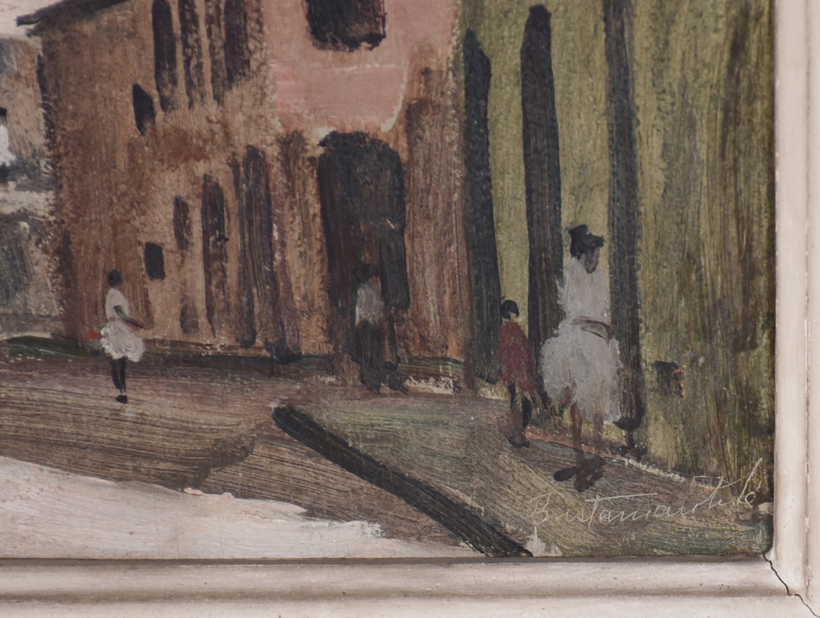 Bustamante Sá (1907-1988), Paisagem urbana com figuras - foto 3 de 4