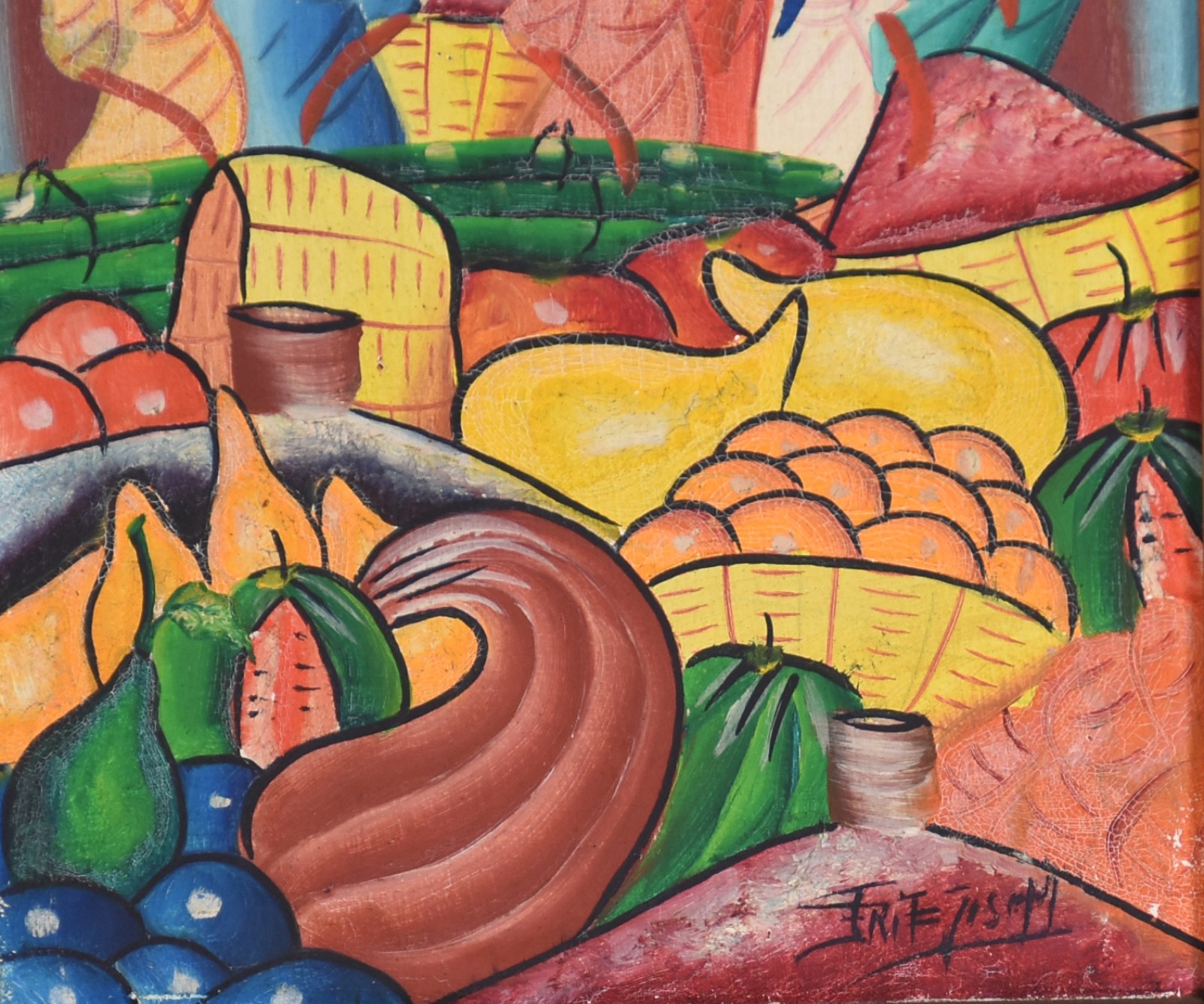 Assinatura não identificada, Carregando legumes e frutas - foto 3 de 4