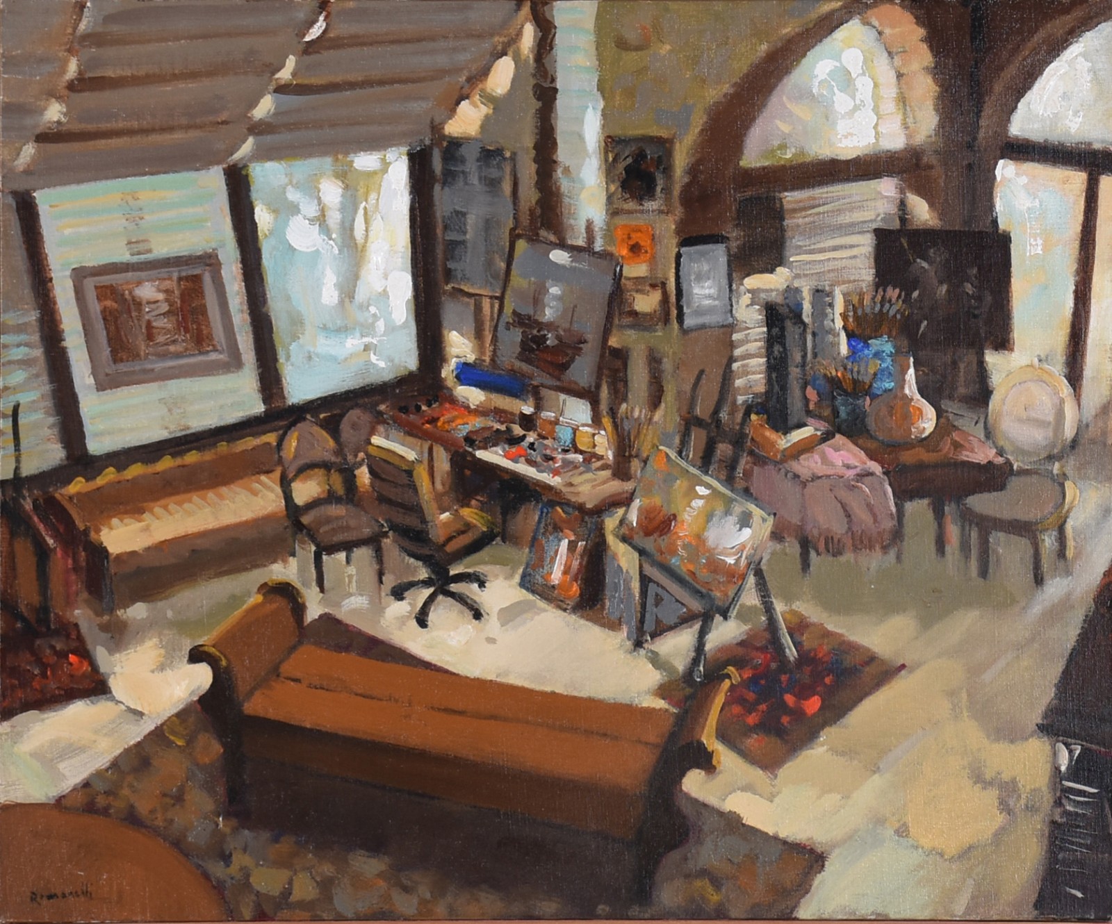 Armando Romanelli (1945), Interior de Atelier - foto 1 de 4