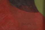 João Quaglia (1928-2014), Figuras e cartas do b... - Óleo sobre tela.