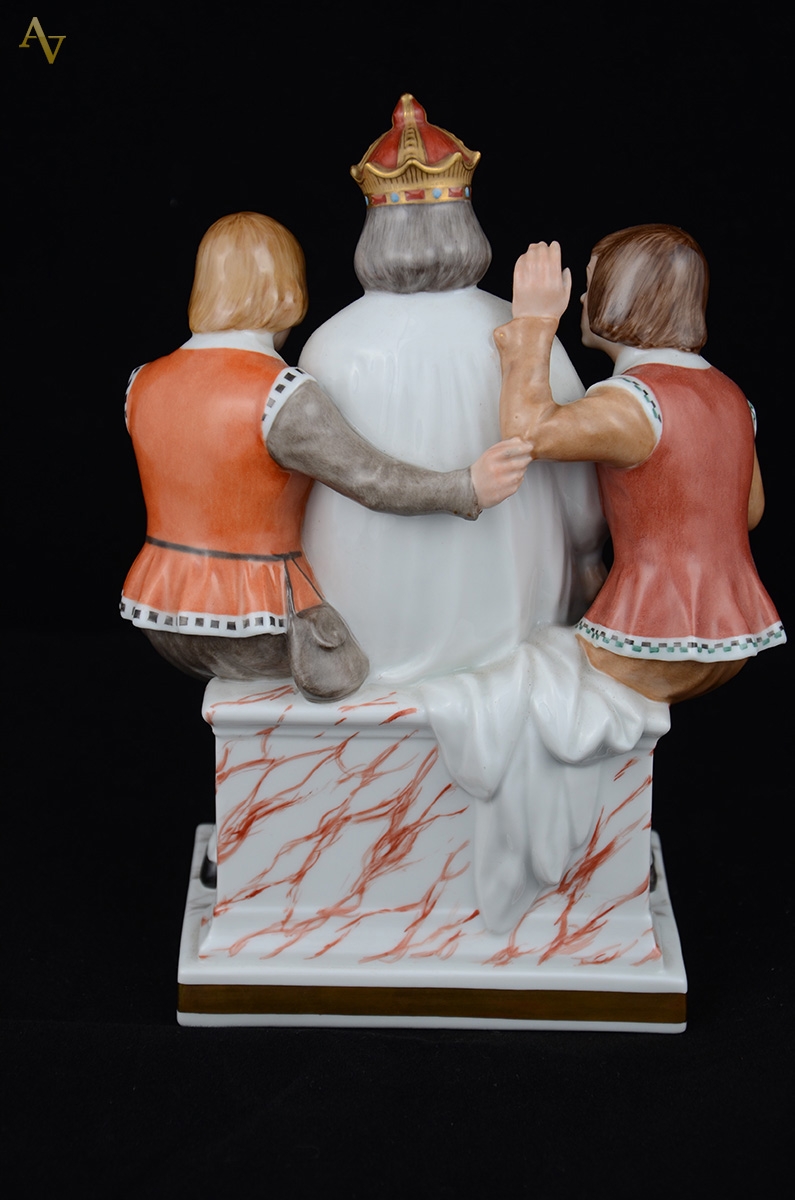 Grupo de porcelana Dinamarquesa rep. Fábula "A roupa nova do... - foto 2 de 2