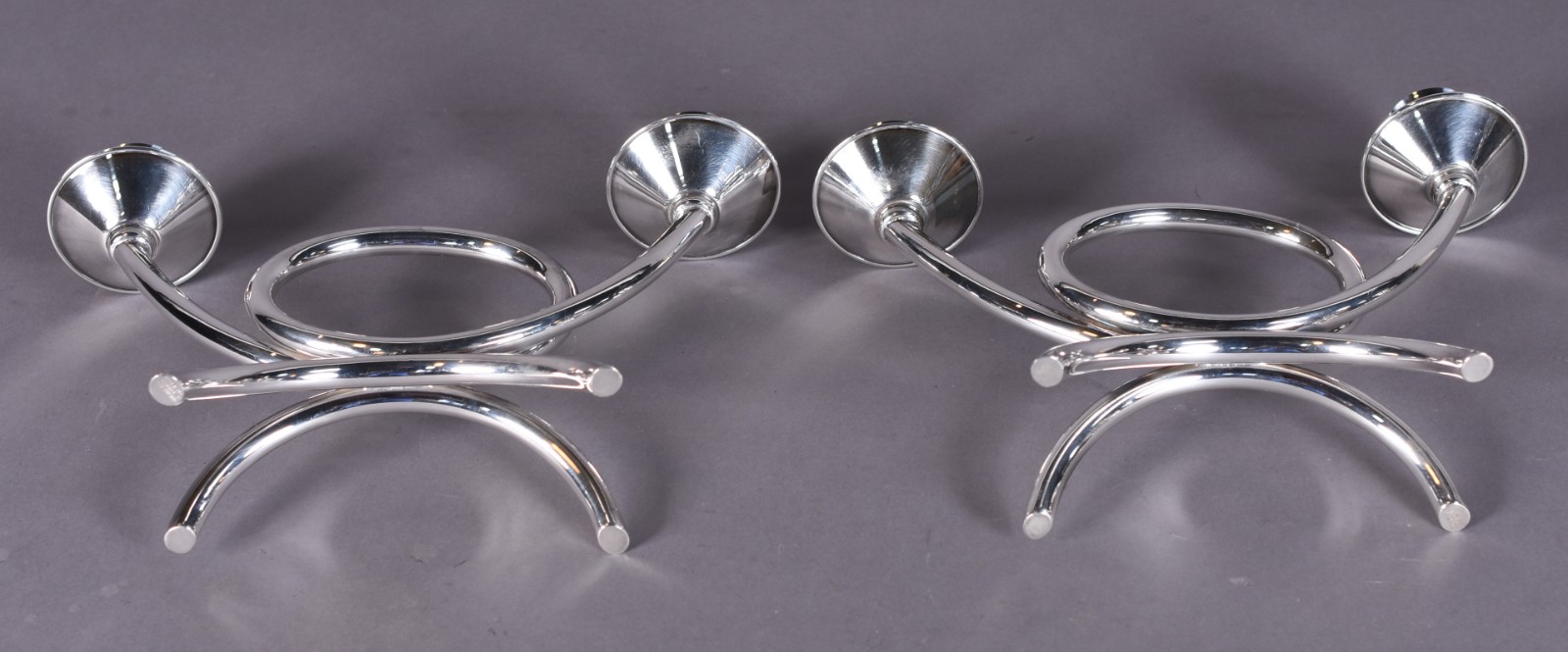 Par de candelabros para 2 velas cada de prata peruana Sterling 925... - foto 3 de 4