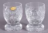 Vinte e dois copinhos de cristal tcheco lapidad... - Vinte e dois copinhos de cristal tcheco lapidado para licor.