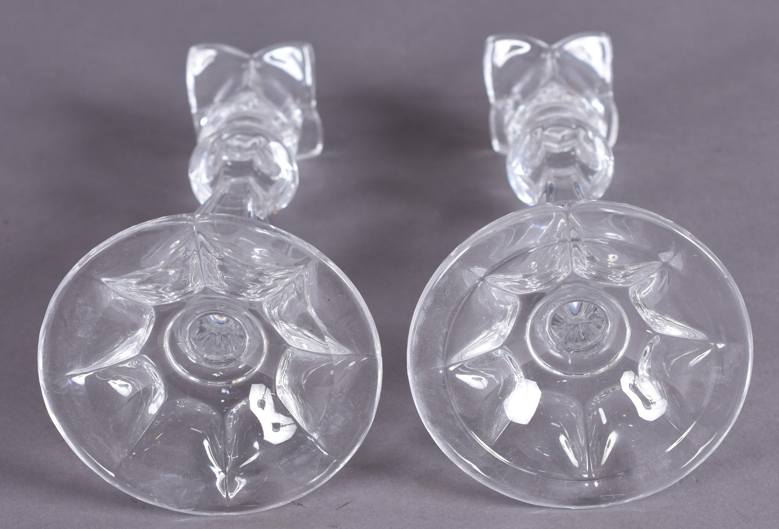 Par de castiçais de cristal. - foto 4 de 4