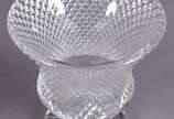Vaso de cristal europeu lapidação "bico de jaca". - Vaso de cristal europeu lapidação "bico de jaca".
