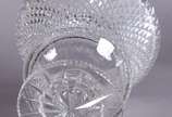 Vaso de cristal europeu lapidação "bico de jaca". - Vaso de cristal europeu lapidação "bico de jaca".