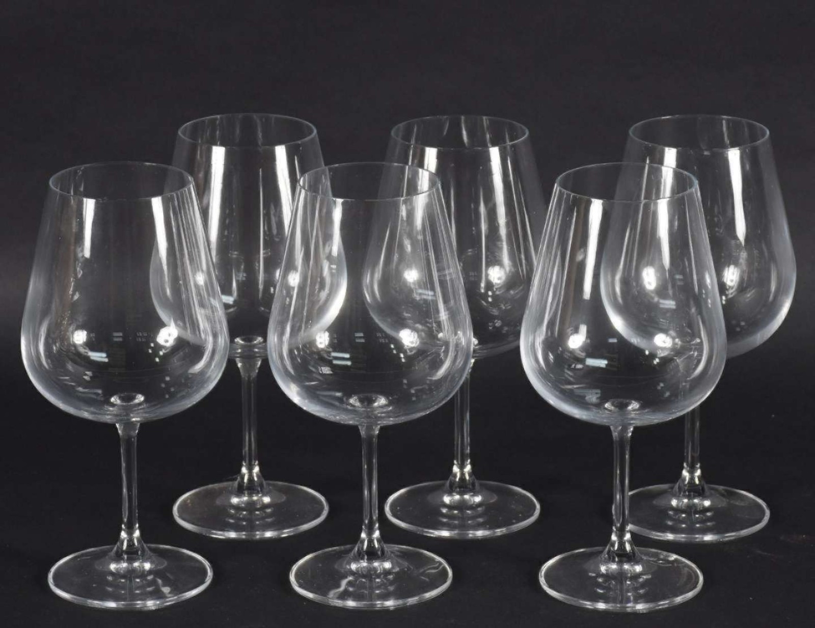 Seis cálices de cristal para vinho tinto, 620 ml. - foto 1 de 2