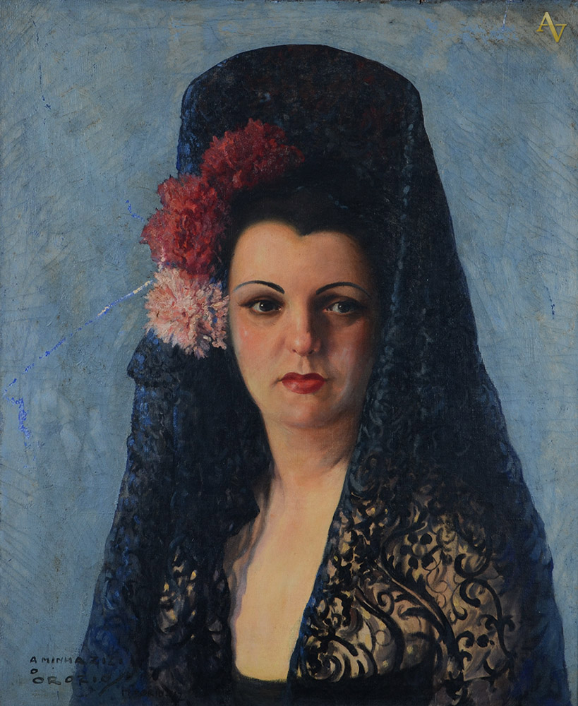 ORÓZIO BELÉM - Figura Feminina - ost - 60 x 70 (c/ risco na tela) - foto 1 de 2