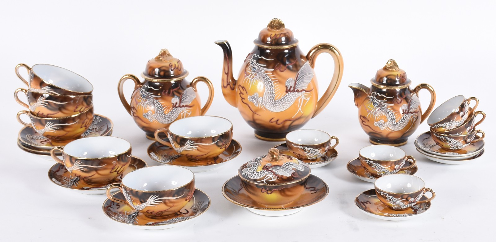 Serviço de chá e café porcelana japonesa composto de: 6 xícaras de... - foto 2 de 6