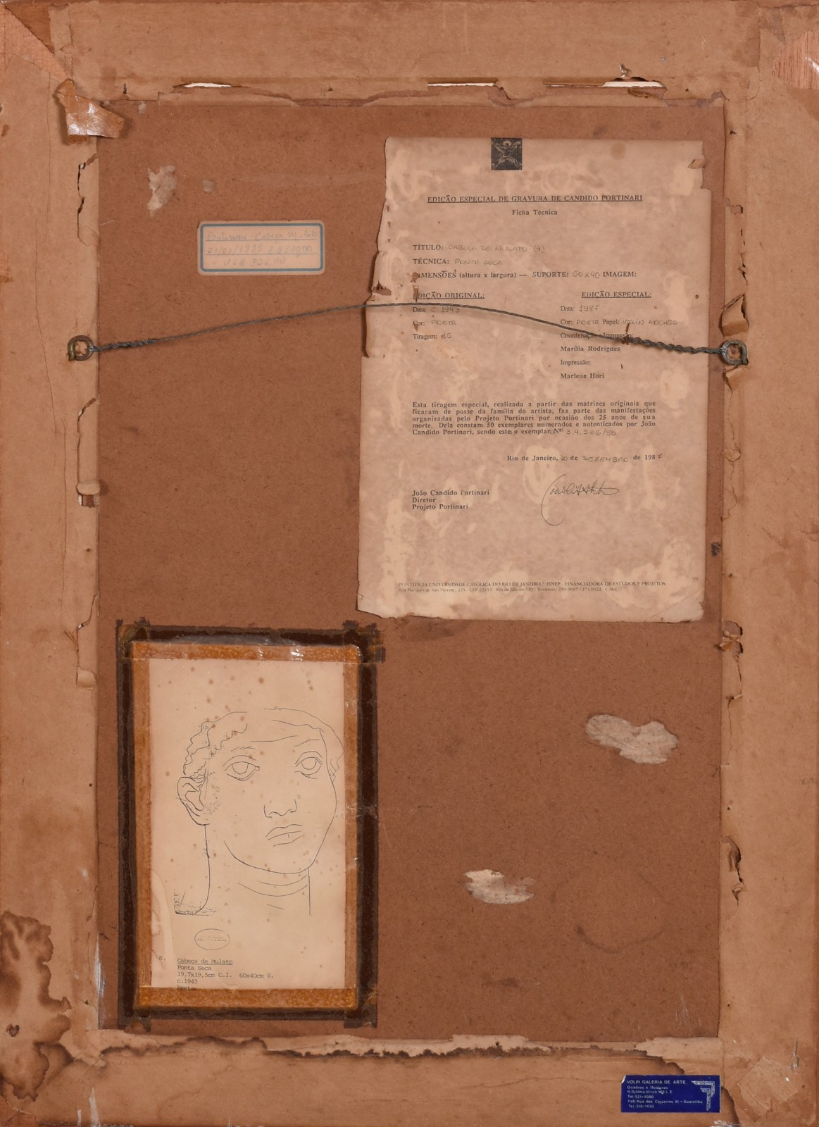 Cândido Portinari (1903-1962), Cabeça de Mulato - foto 5 de 7