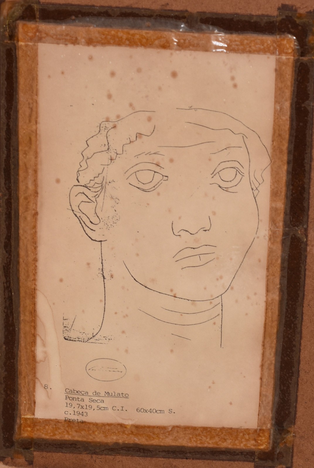 Cândido Portinari (1903-1962), Cabeça de Mulato - foto 6 de 7