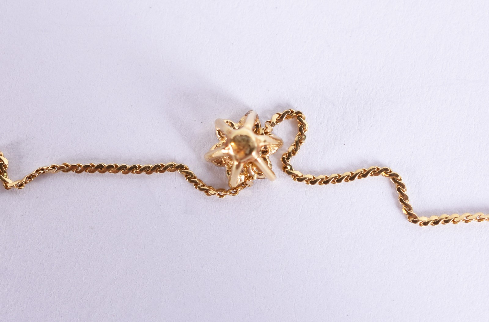 Cordão e pingente em ouro 18k, contraste 750 modelo veneziano com... - foto 4 de 5
