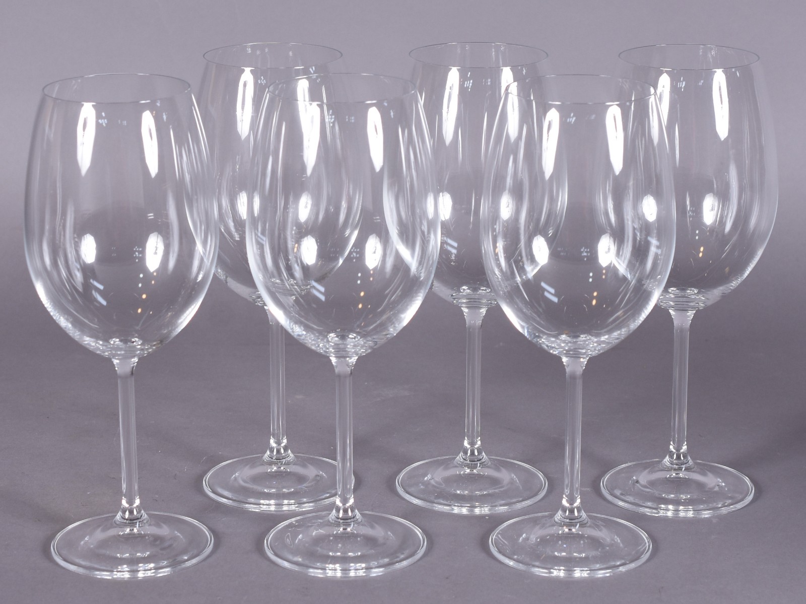 Seis taças de cristal da Bohemia vinho, 590 ml. - foto 1 de 3