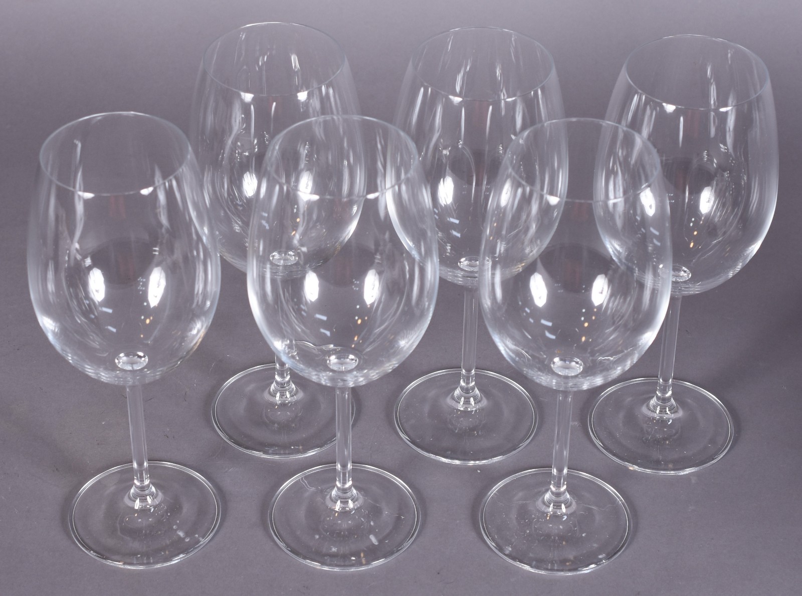 Seis taças de cristal da Bohemia vinho, 590 ml. - foto 2 de 3