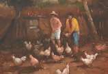 Paulo Marinho (1944), Fundo de Quintal - Óleo sobre tela.