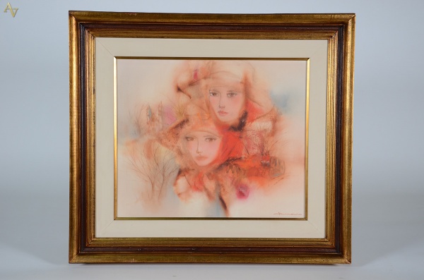 VICENTE CARNEIRO (1927 - 2005) - Figuras femininas - ost - 46 x 55 - foto 1 de 3
