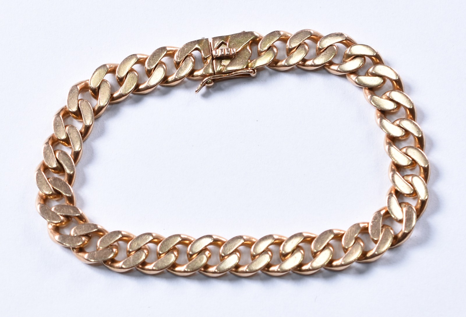Pulseira de ouro 18 k com elos batidos (Por motivos de segurança a... - foto 2 de 4