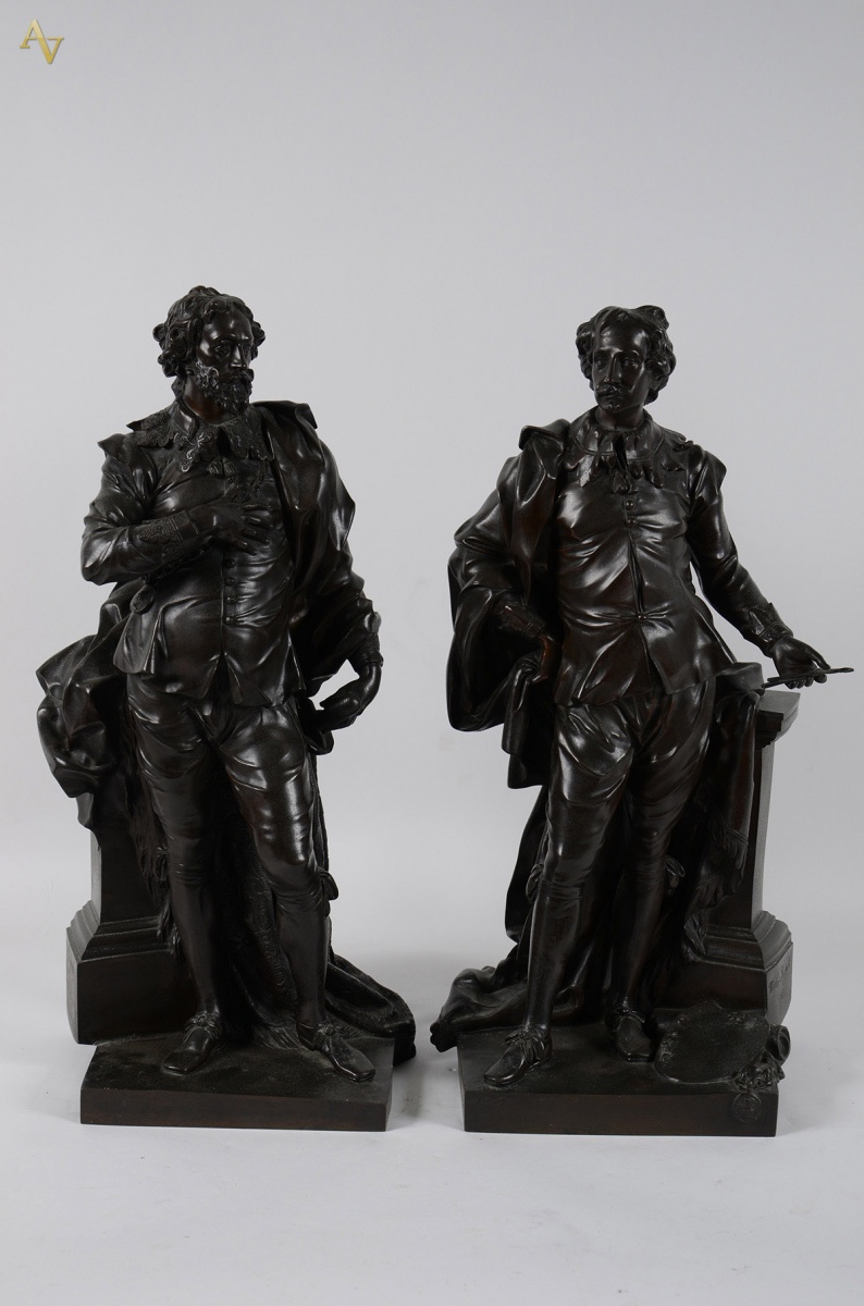 RYSBRACK, Jean Michel (Escola Flamenca) - 1693 - 1770. Par de...