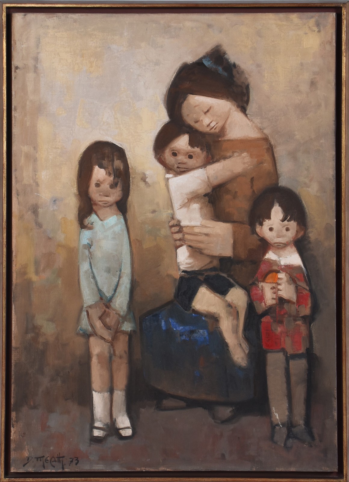 Dario Mecatti (1909-1976), Mãe e Três crianças - foto 2 de 5