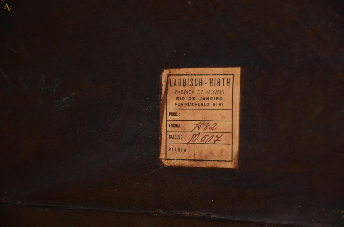 Mesa de centro LAUBISCH HIRTH c/ tampo de mármore, madeira nobre e... - foto 3 de 3