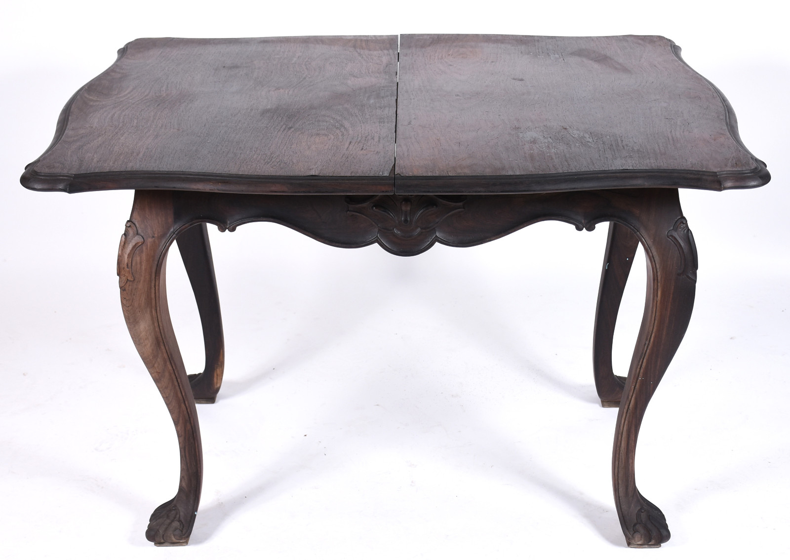 Mesa de encostar de jacarandá, saia recortada, pernas ligeiramente... - foto 1 de 6