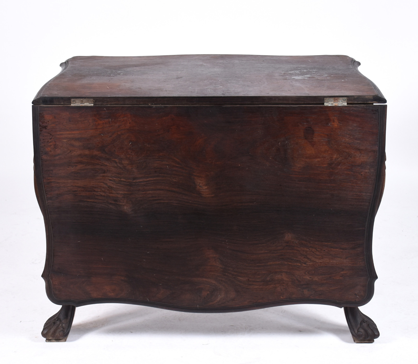 Mesa de encostar de jacarandá, saia recortada, pernas ligeiramente... - foto 5 de 6