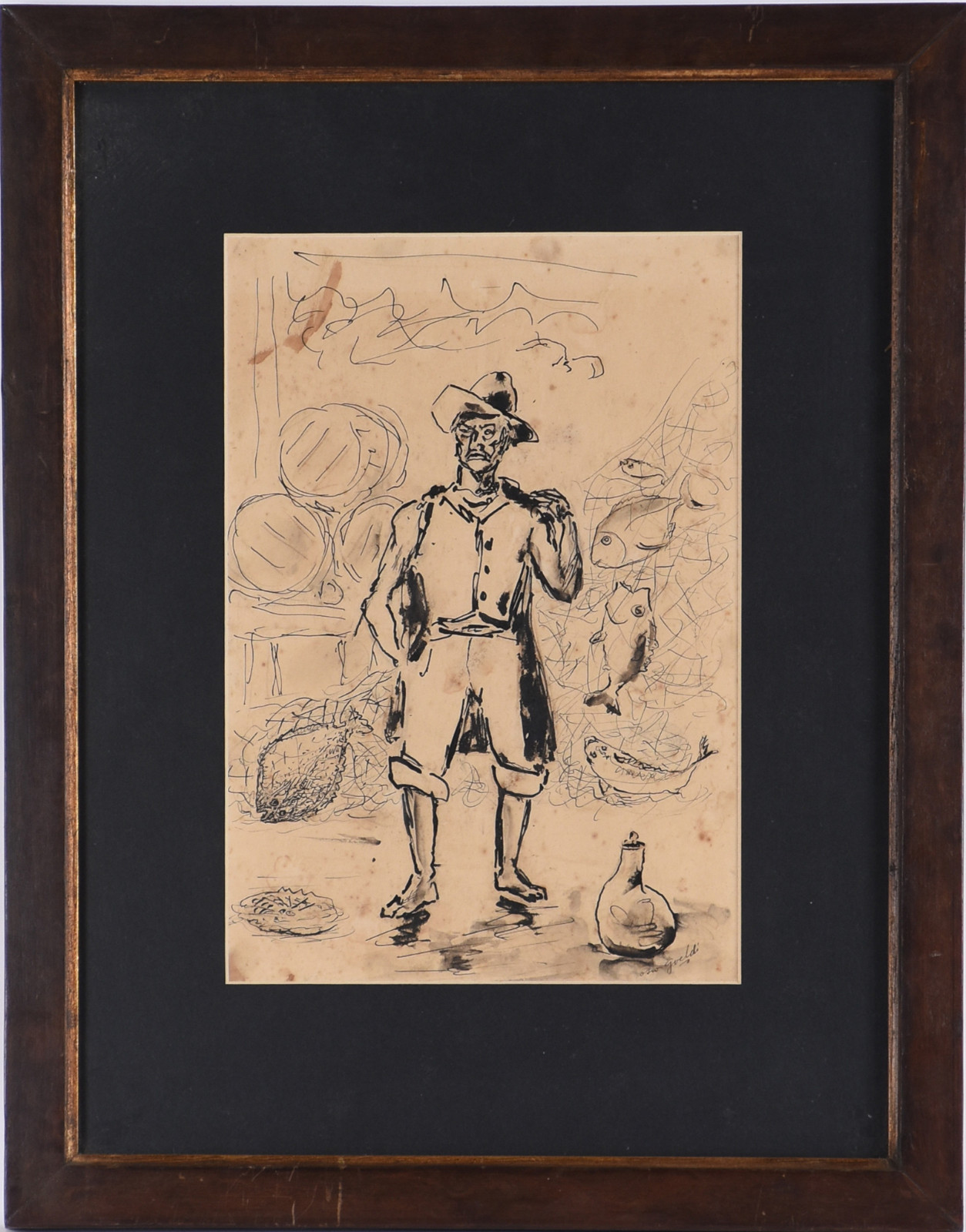 Oswaldo Goeldi (1895-1961), Pescador no Mercado de Peixe - foto 2 de 4