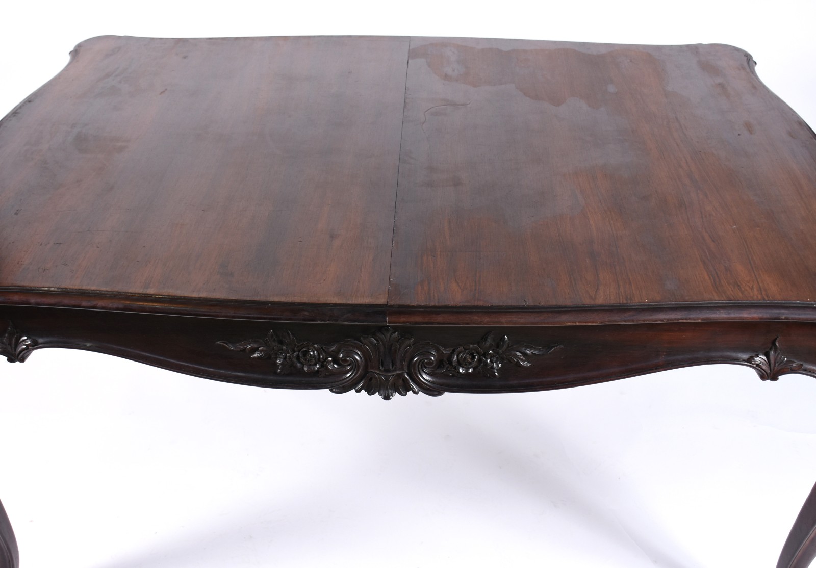 Mesa de jantar de jacarandá, estilo Luis XV, saia e pernas arqueadas... - foto 3 de 8