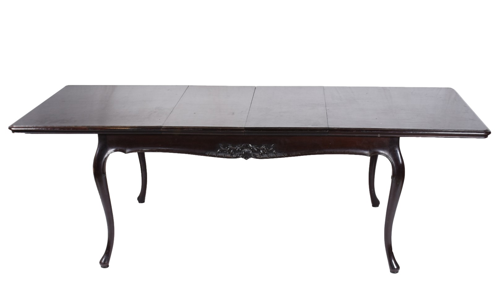 Mesa de jantar de madeira nobre, duas tábuas extensoras de 42 cm... - foto 2 de 10