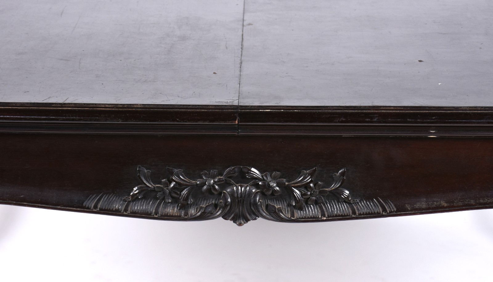 Mesa de jantar de madeira nobre, duas tábuas extensoras de 42 cm... - foto 8 de 10