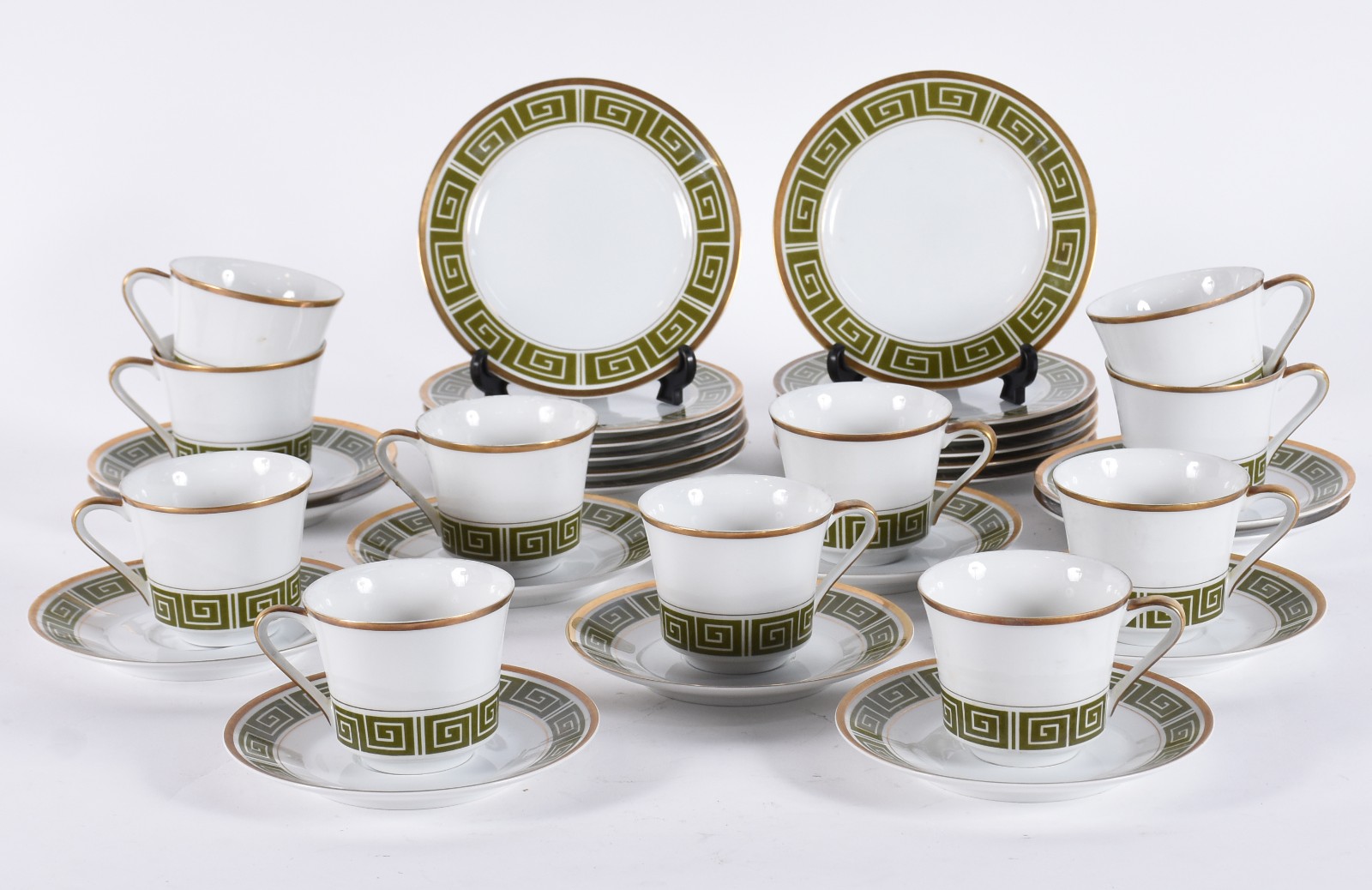 Conjunto para chá de porcelana japonesa "Sango", na cor branca... - foto 1 de 5