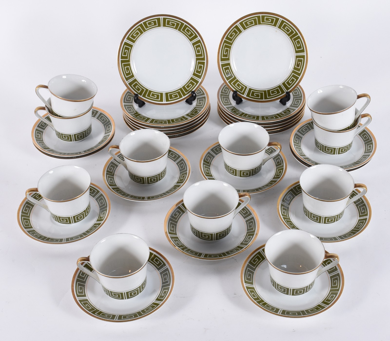 Conjunto para chá de porcelana japonesa "Sango", na cor branca... - foto 2 de 5
