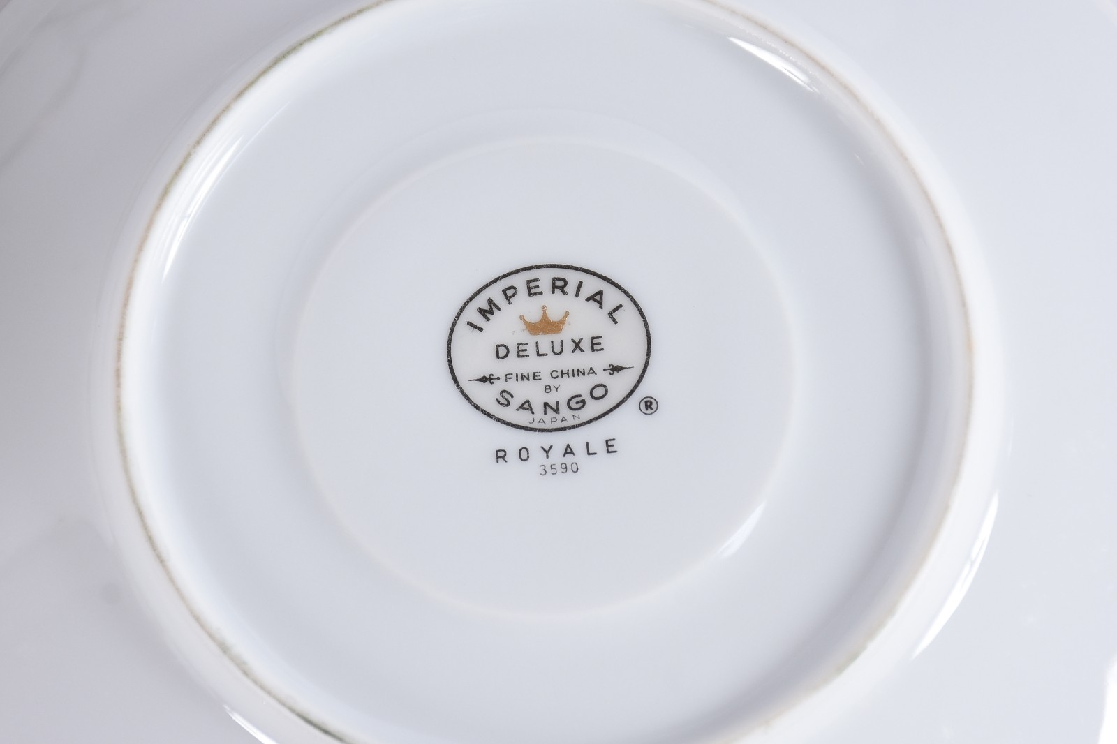 Conjunto para chá de porcelana japonesa "Sango", na cor branca... - foto 4 de 5